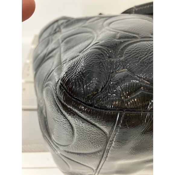 COACH F19462 LARGE PATTON LEATHER SIGNATURE SHOULDER BAG - Picture 7 of 16